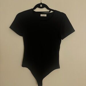 Black Short Sleeve Bodysuit